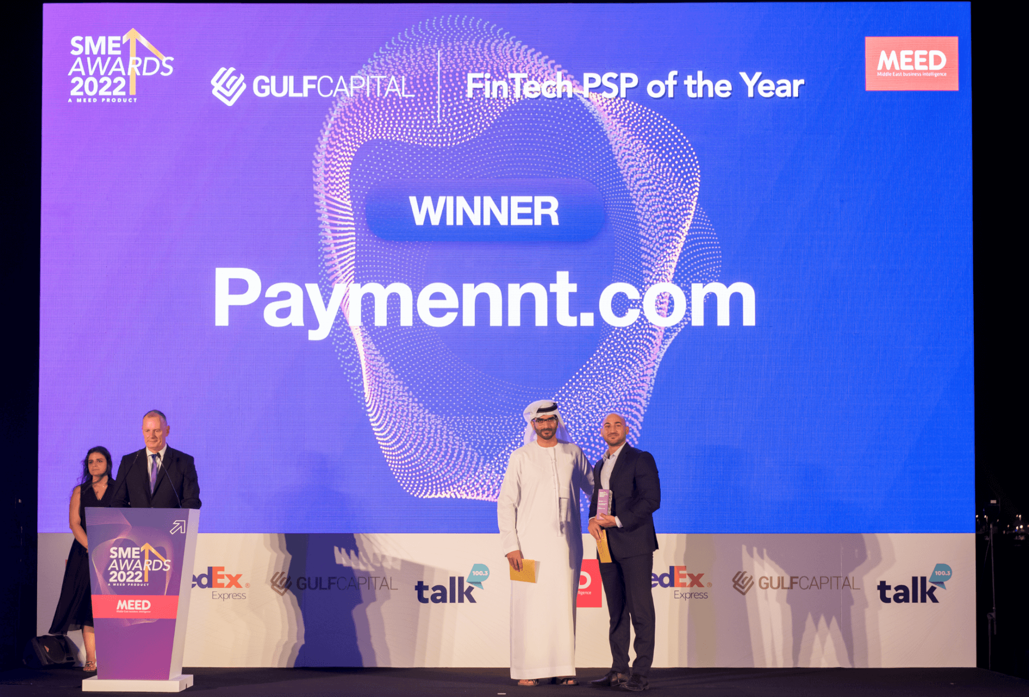 Paymennt.com wins Fintech PSP of the Year at the Gulf Capital SME Awards